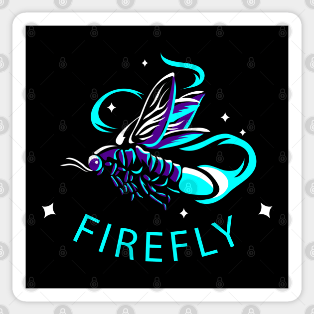 Firefly Gradient Sticker by Mako Design 